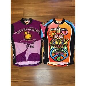 World Jerseys Hippy Biker Chic Short Sleeve Cycling Jersey Bundle Women's Size M